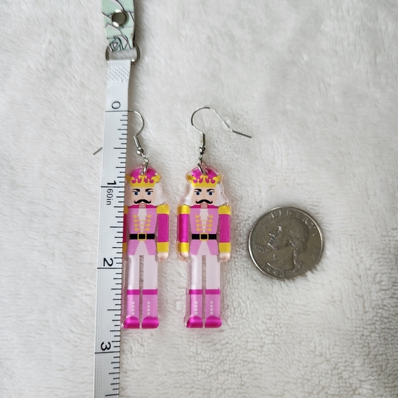Pink Nutcracker Earrings - Picture 3 of 6